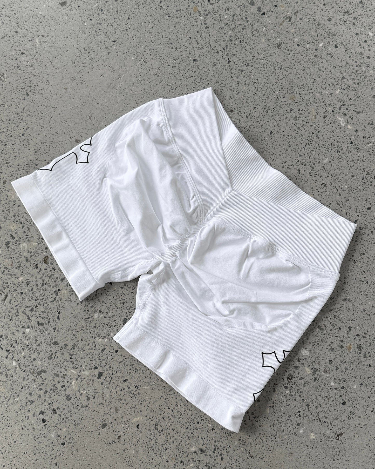 WHITE V SHORTS