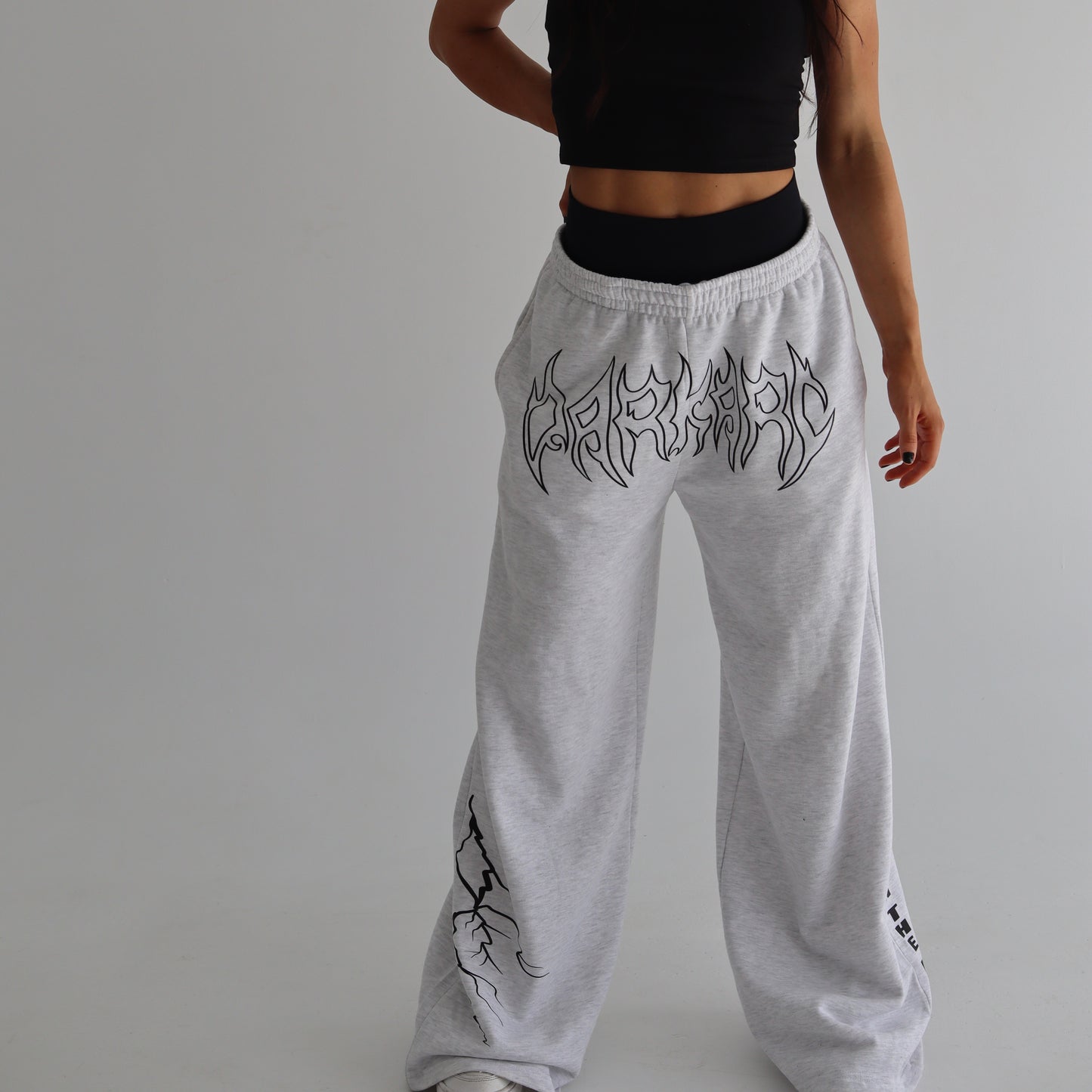 WIDE LEG - GREY