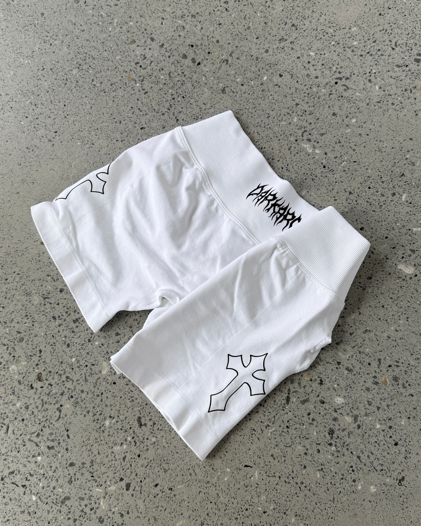 WHITE V SHORTS