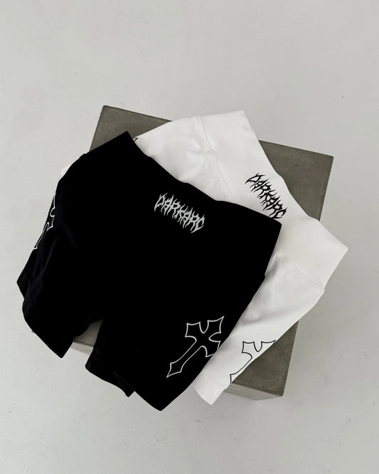 WHITE V SHORTS
